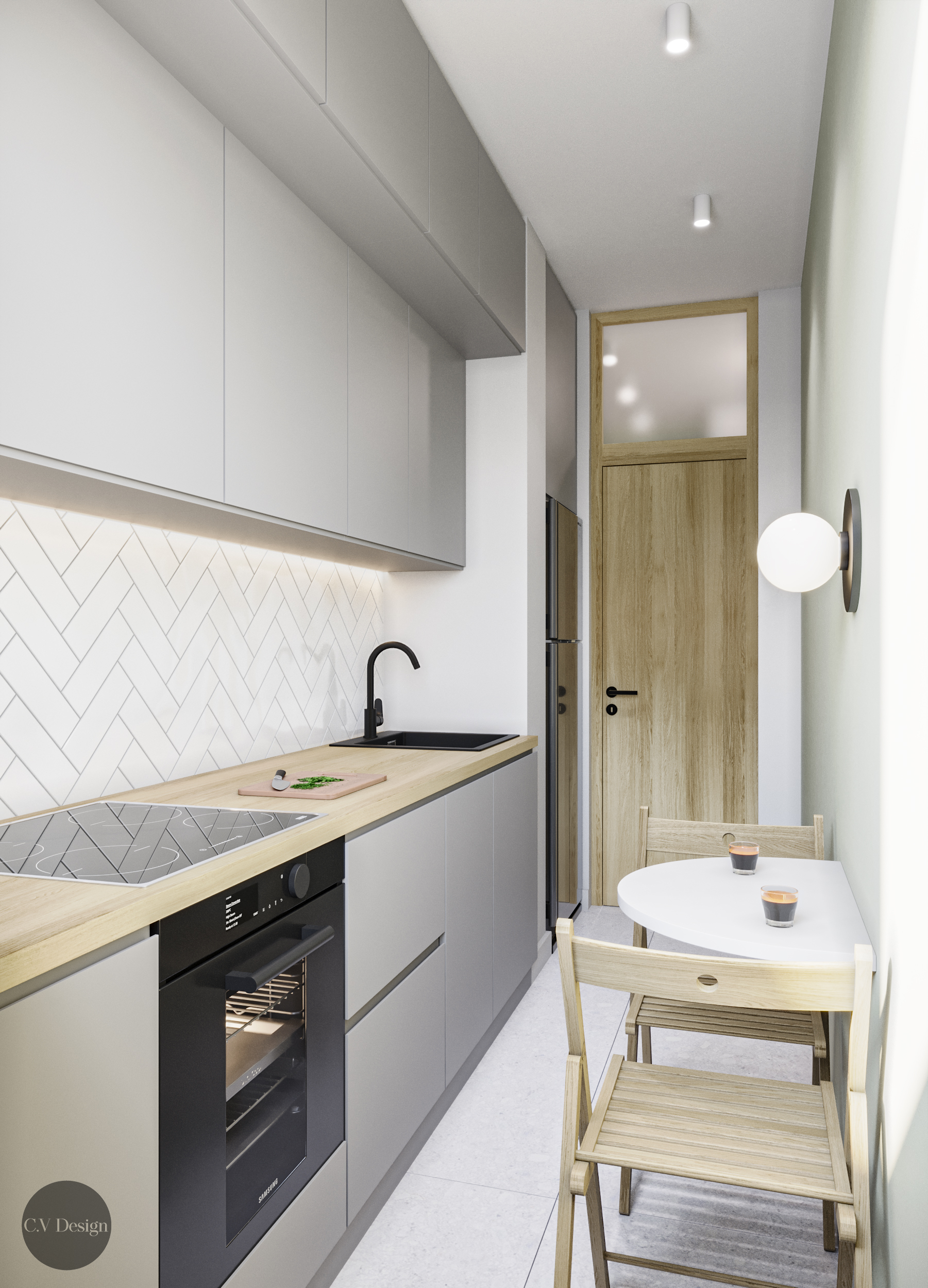 design interior bucatarie mica