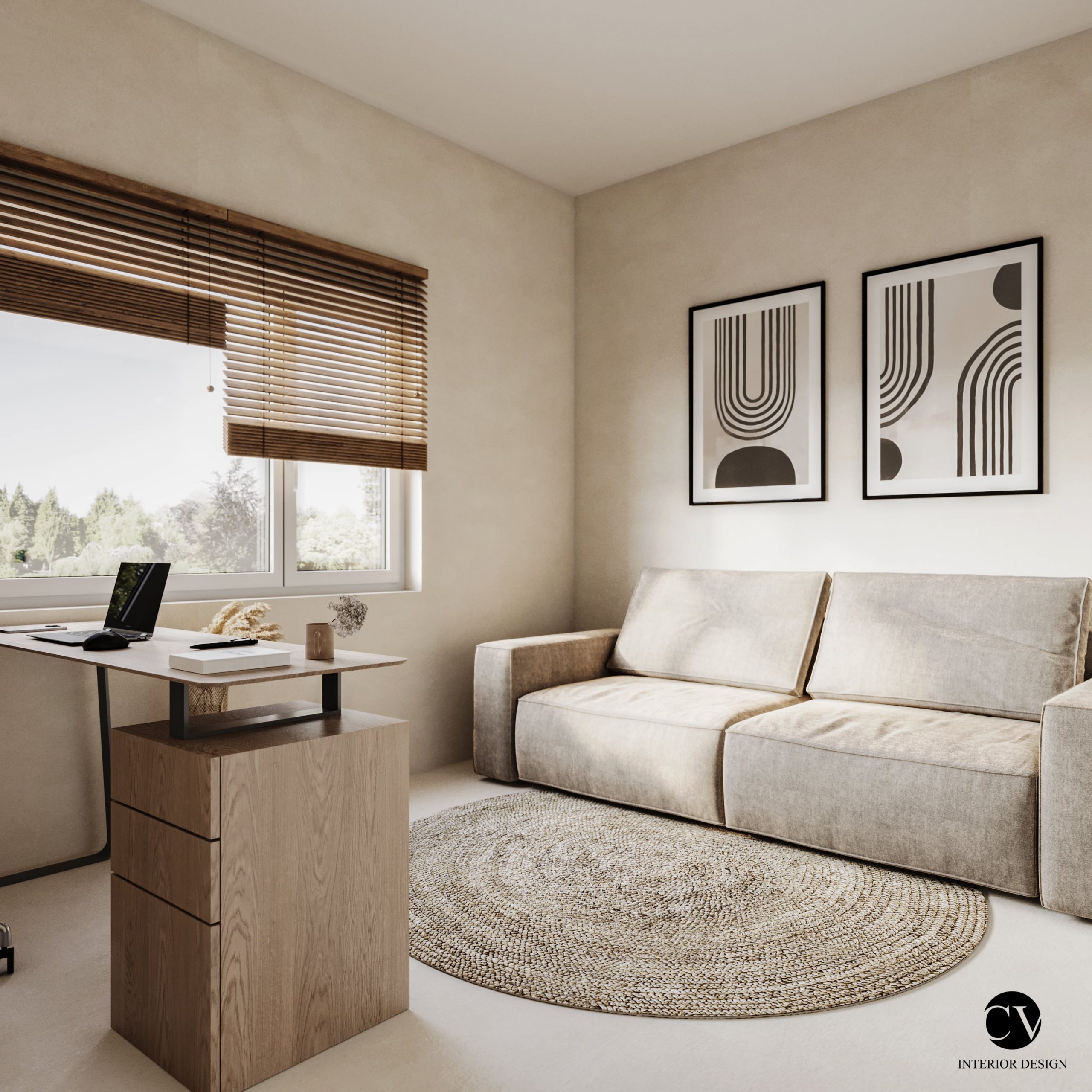 Design Interior Japandi Birou 2