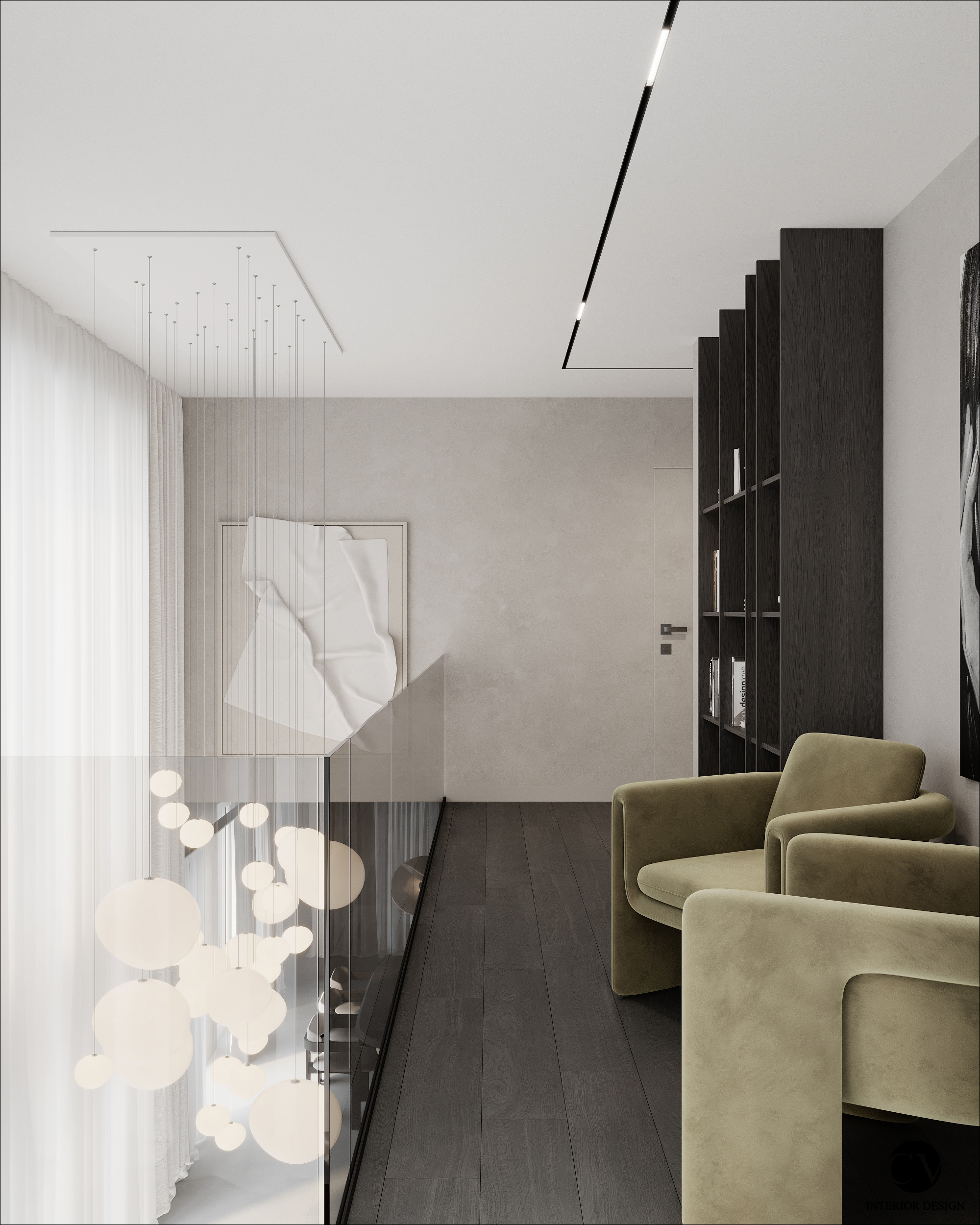 design interior penthouse coridor