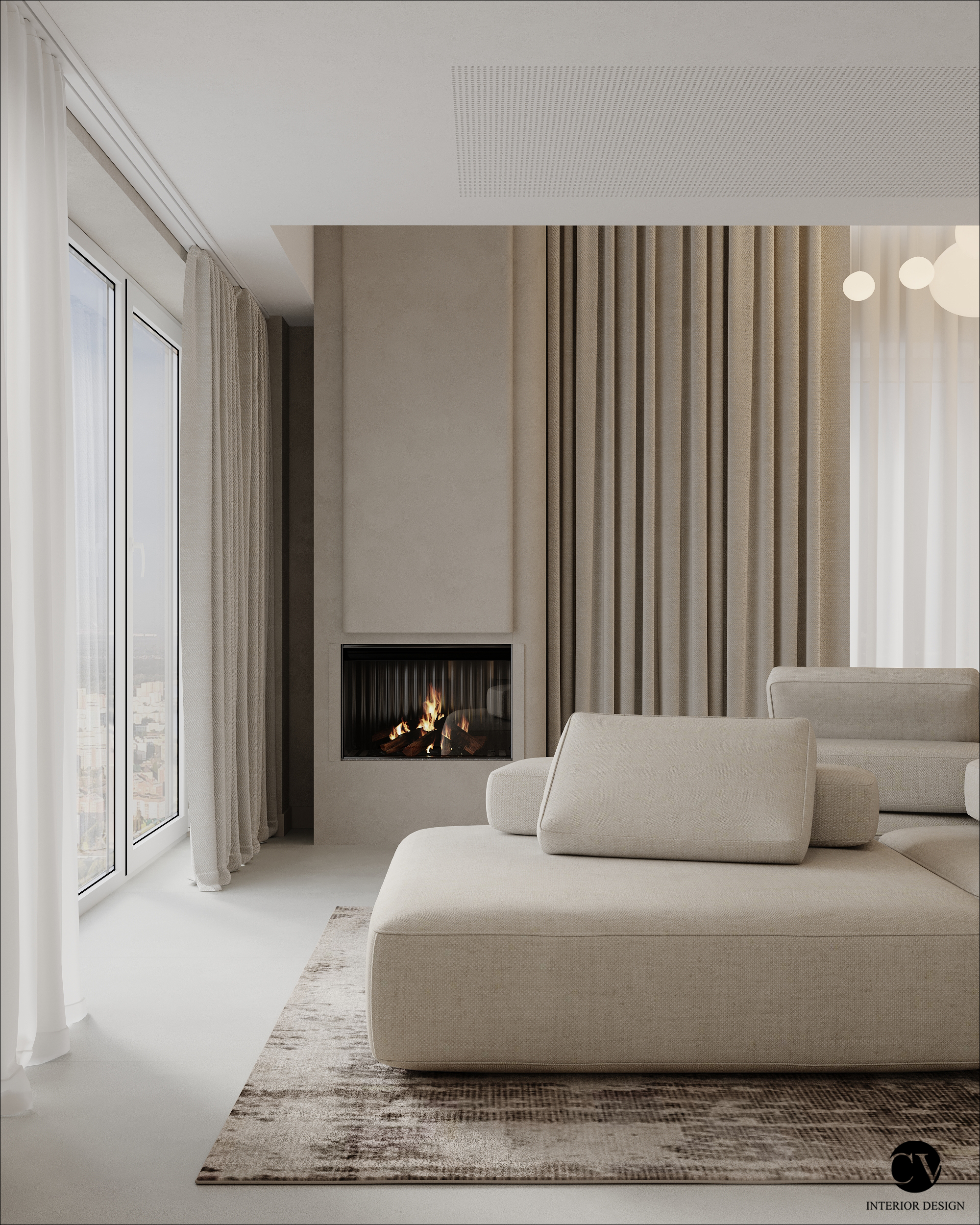 design interior penthouse living