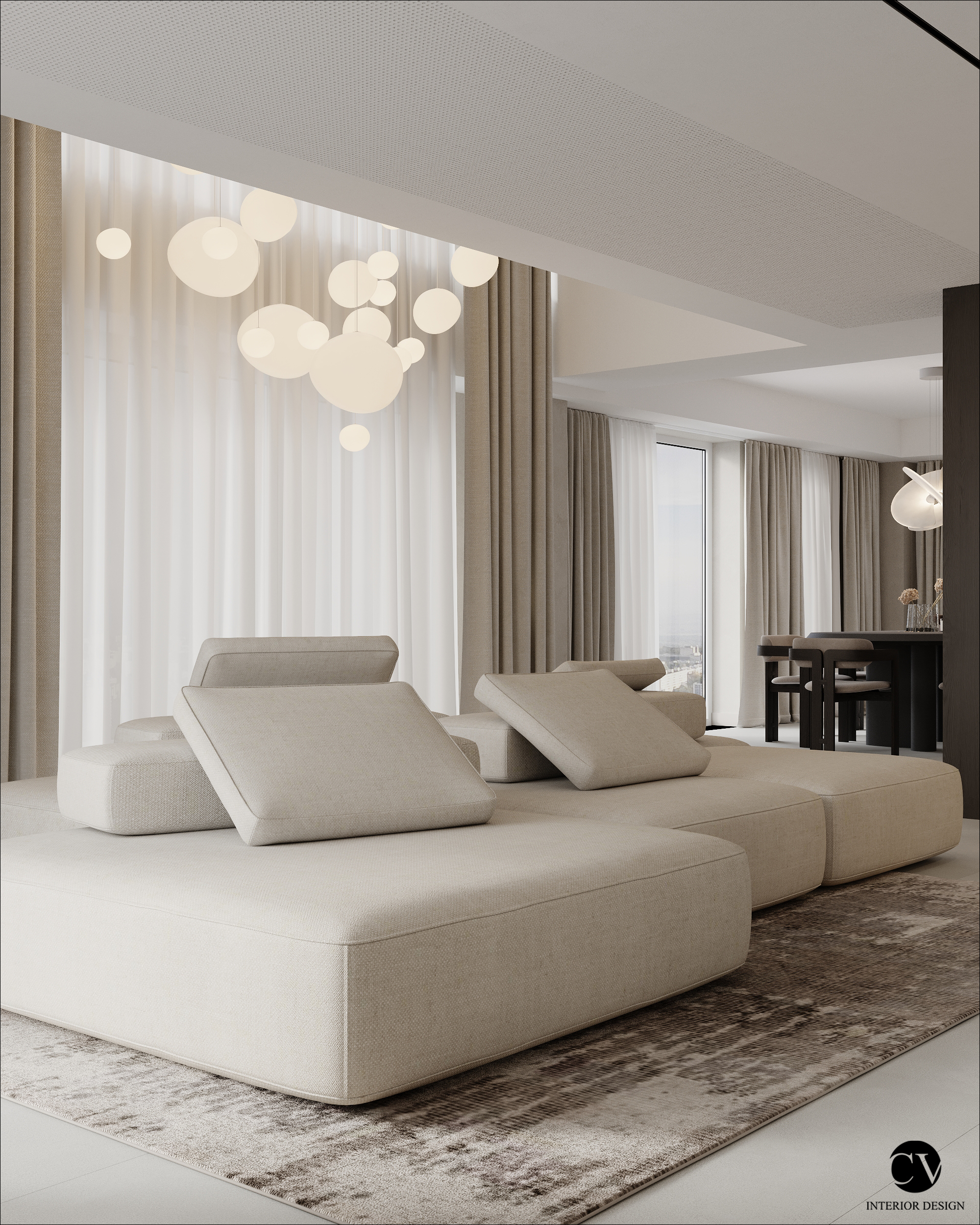 design interior penthouse living