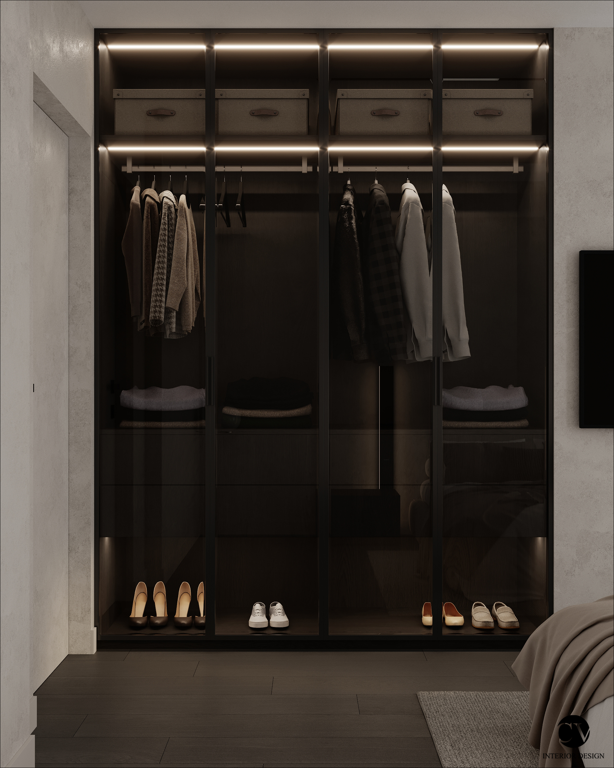 design interior penthouse dormitor