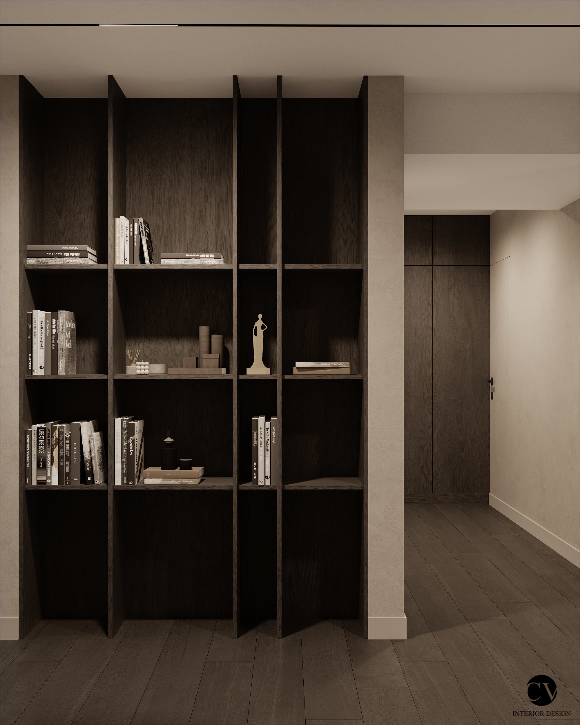 design interior penthouse coridor