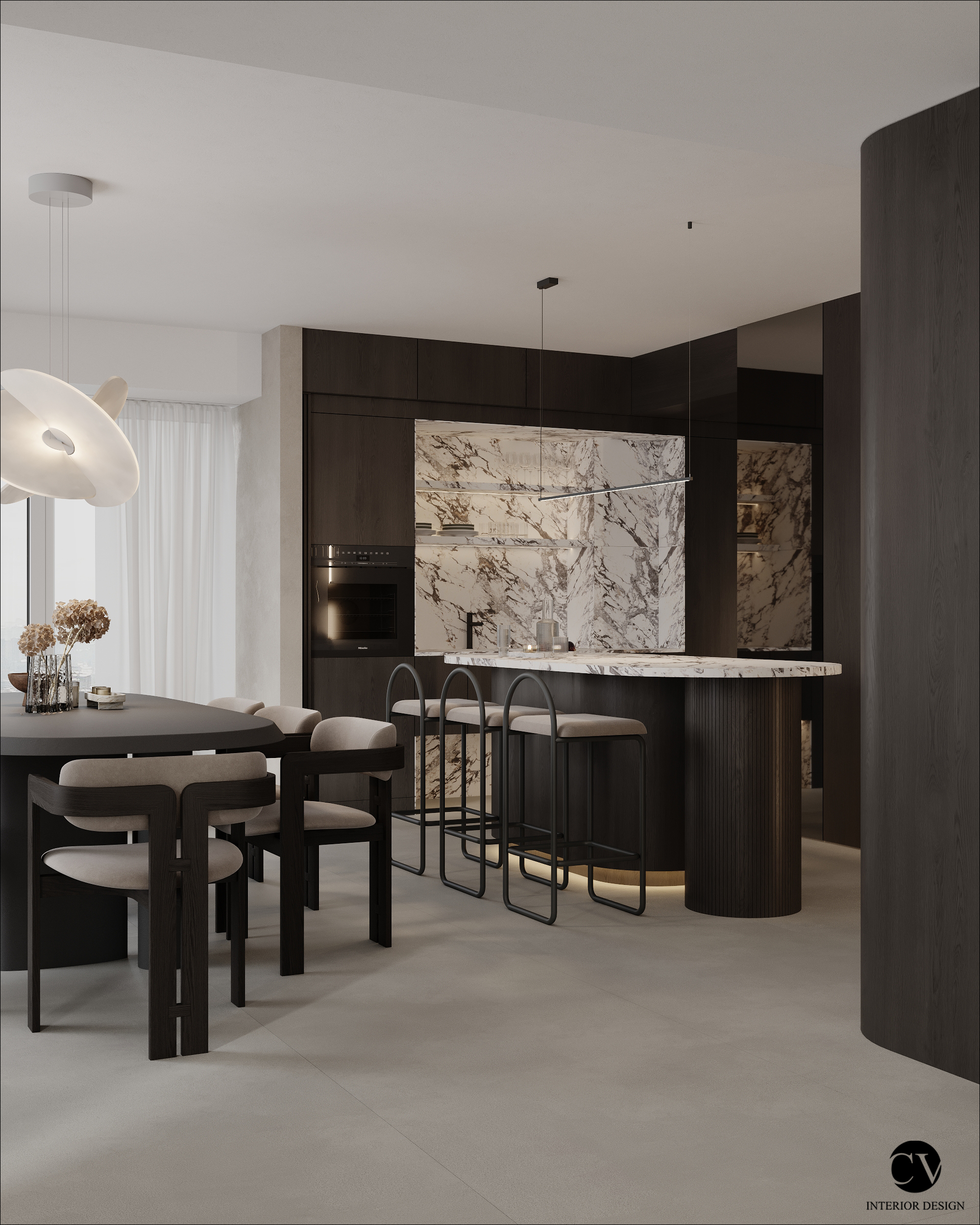 design interior penthouse living